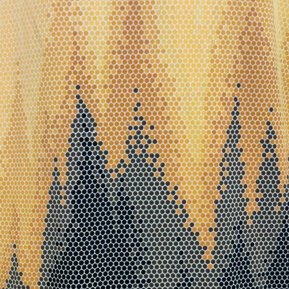 JM Collection Womens Blouse Rhinestone Grommet Embellished Gradient Top Size M - Picture 6 of 8